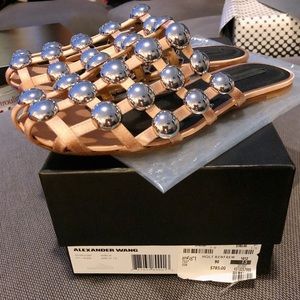 Alexander Wang Amelia studded sandals in Beige